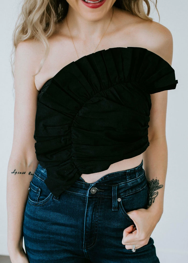Day + Moon Elin Ruffle Tube Top Tops 3 Day + Moon Elin Ruffle Tube Top Tops