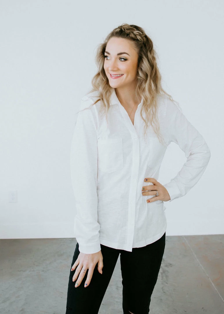 Thread & Supply Johanna Split Neck Top Laurie's Wednesday Try On 3 Thread & Supply Johanna Split Neck Top Laurie's Wednesday Try On