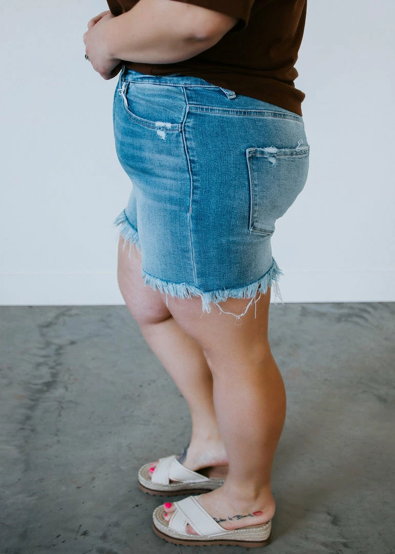 VERVET By Flying Monkey Brea Frayed Hem Shorts 8 VERVET By Flying Monkey Brea Frayed Hem Shorts