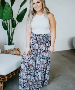 Ces Femme Bottoms Get A Bloom Wide Leg Pant