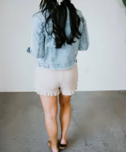 Eunina Phoebe Distressed Denim Jacket