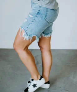 CELLO Carter Distressed Bermuda Shorts