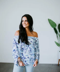 Offline Inc True Blue Off Shoulder Top Tops