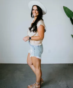 Be Cool Classic Look Button Down Top Tops