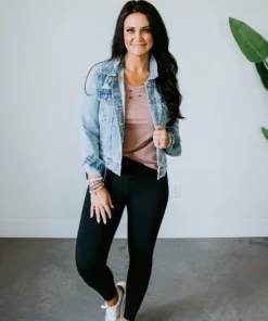 Eunina Phoebe Distressed Denim Jacket