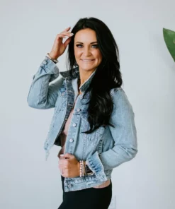 Eunina Phoebe Distressed Denim Jacket