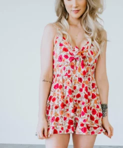 Lush Dresses Far & Away Floral Romper