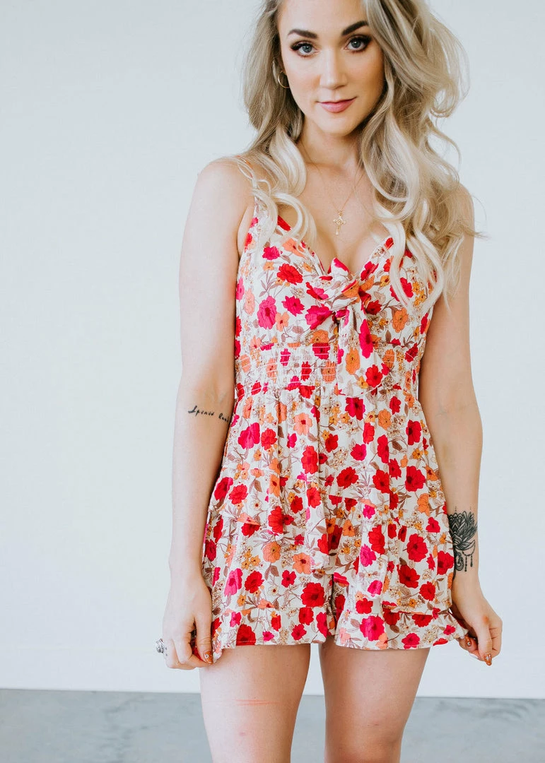 Lush Dresses Far & Away Floral Romper 4 Lush Dresses Far & Away Floral Romper