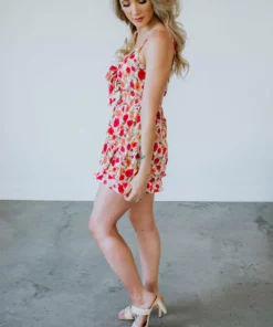 Lush Dresses Far & Away Floral Romper 8 Lush Dresses Far & Away Floral Romper
