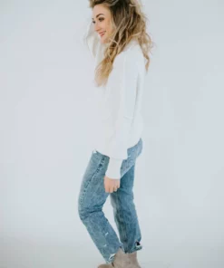 Lauriebelles Roslyn Mock Neck Sweater By Chelsea DeBoer