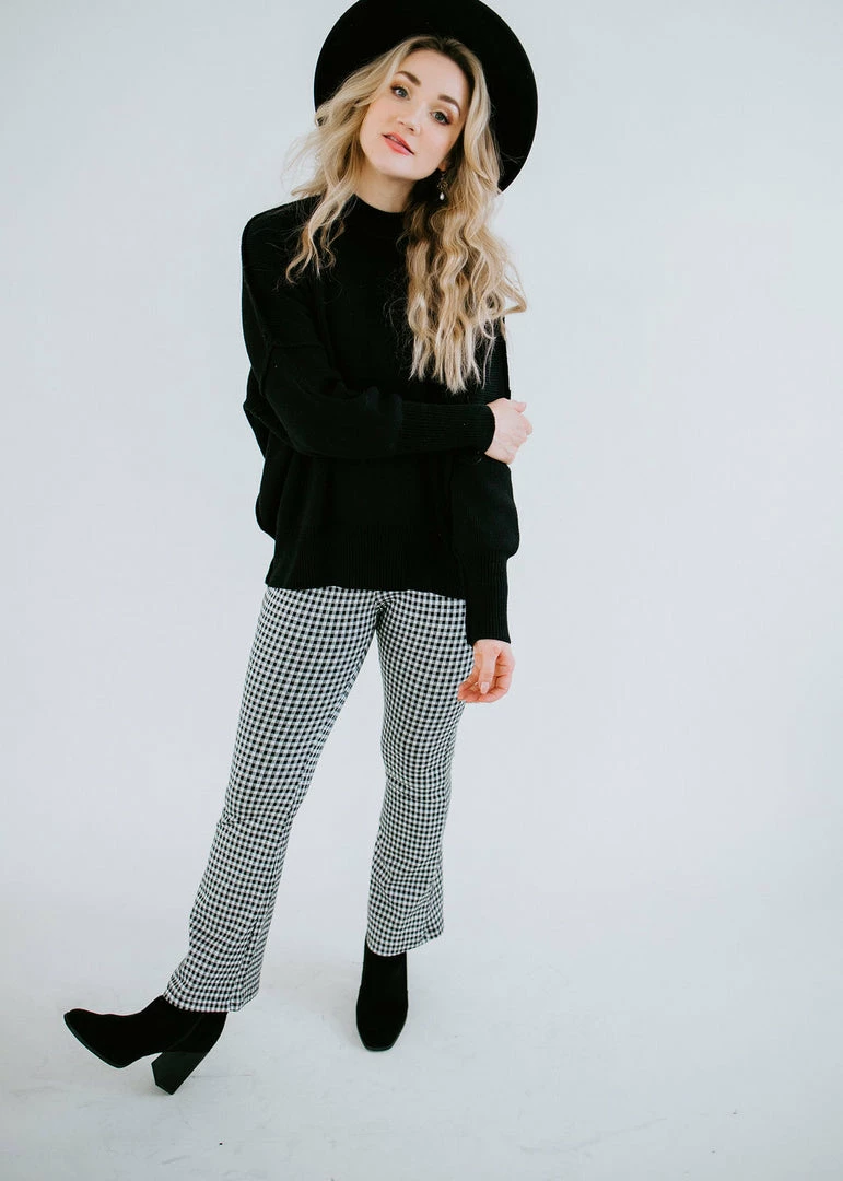 BaeVely On The Horizon Gingham Flare Pant Bottoms 7 BaeVely On The Horizon Gingham Flare Pant Bottoms