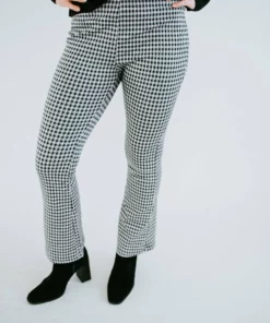 BaeVely On The Horizon Gingham Flare Pant Bottoms