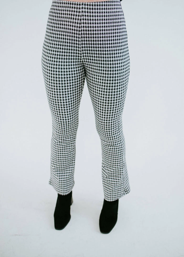 BaeVely On The Horizon Gingham Flare Pant Bottoms 4 BaeVely On The Horizon Gingham Flare Pant Bottoms