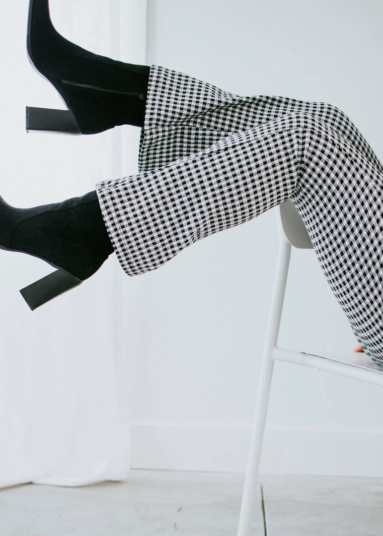 BaeVely On The Horizon Gingham Flare Pant Bottoms 8 BaeVely On The Horizon Gingham Flare Pant Bottoms