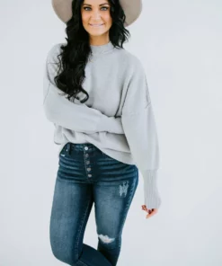 Lauriebelles Roslyn Mock Neck Sweater By Chelsea DeBoer