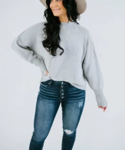 Lauriebelles Roslyn Mock Neck Sweater By Chelsea DeBoer