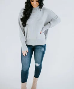 Lauriebelles Roslyn Mock Neck Sweater By Chelsea DeBoer