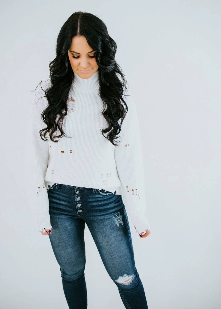 Lauriebelles Lily & Lottie Ettie Distressed Sweater By Chelsea DeBoer 50 Lauriebelles Lily & Lottie Ettie Distressed Sweater By Chelsea DeBoer