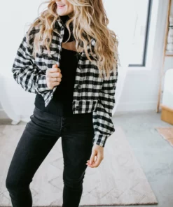 Le Lis Avis Cropped Gingham Jacket Outerwear 12 Le Lis Avis Cropped Gingham Jacket Outerwear