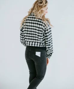 Le Lis Avis Cropped Gingham Jacket Outerwear 11 Le Lis Avis Cropped Gingham Jacket Outerwear