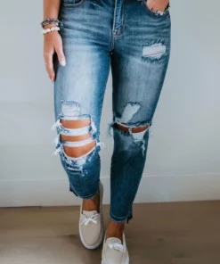 Risen Bijou High Rise Straight Jean