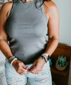 Salvia Maggie Racerback Tank By Lily & Lottie