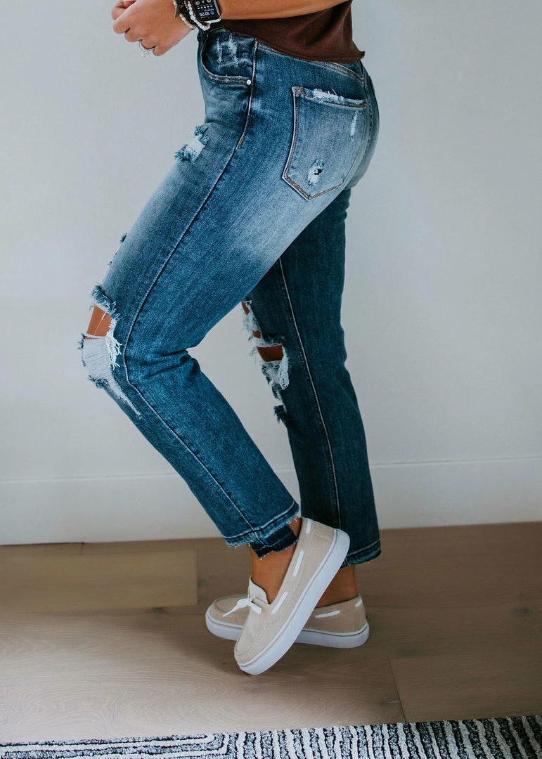 Risen Bijou High Rise Straight Jean 4 Risen Bijou High Rise Straight Jean