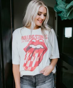 Livy Lu Rolling Stones Graphic Tee Tops