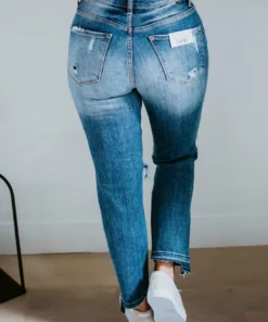 Risen Bijou High Rise Straight Jean 7 Risen Bijou High Rise Straight Jean