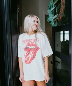 Livy Lu Rolling Stones Graphic Tee Tops
