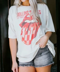 Livy Lu Rolling Stones Graphic Tee Tops