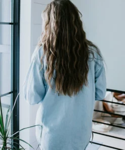 Risen On Record Denim Top