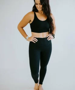 Mono B Bottoms Crushing It Textured Leopard Leggings