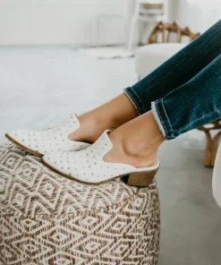 LA Shoe King Shoes Cara Studded Mules