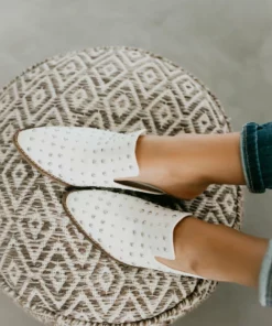 LA Shoe King Shoes Cara Studded Mules