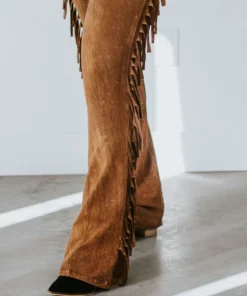 Blue Buttercup Fringe Feelings Flare Pant Bottoms