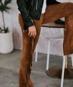 Blue Buttercup Fringe Feelings Flare Pant Bottoms