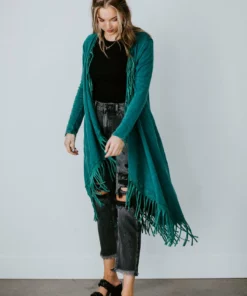 Blue Buttercup Kenzie Fringe Duster Cardigan