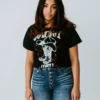Rustee Clothing Cowboy Country Graphic Crop Tee
