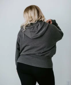 Mono B Jayda Dolman Zip Up Hoodie Curvy