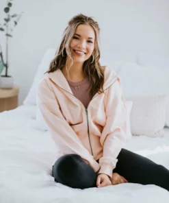 Mono B Jayda Dolman Zip Up Hoodie Curvy