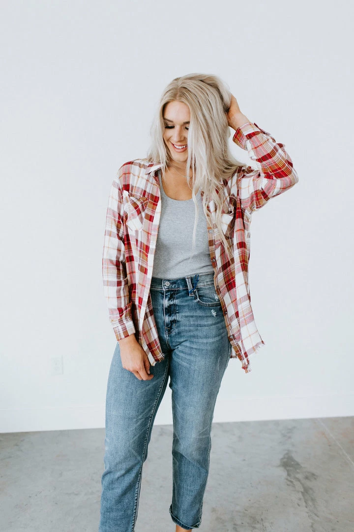 White Birch Aurelia Plaid Top Tops 3 White Birch Aurelia Plaid Top Tops