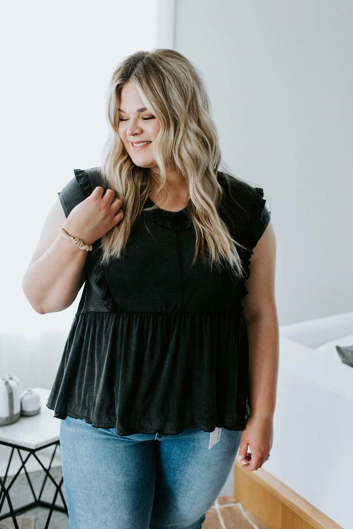 White Birch Tops Masyn Peplum Tank Top 6 White Birch Tops Masyn Peplum Tank Top