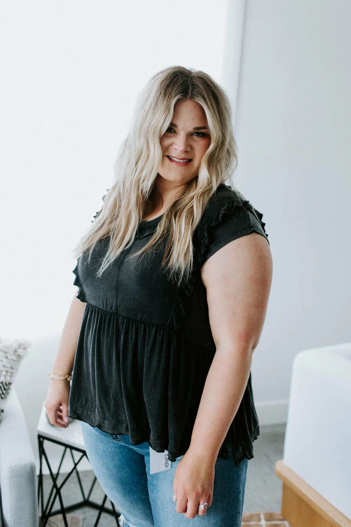 White Birch Tops Masyn Peplum Tank Top 5 White Birch Tops Masyn Peplum Tank Top