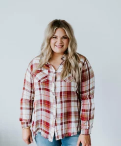 White Birch Aurelia Plaid Top Tops 12 White Birch Aurelia Plaid Top Tops