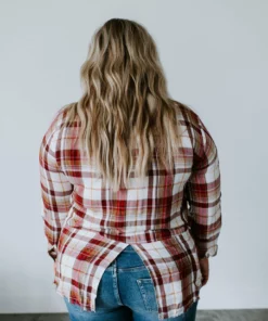 White Birch Aurelia Plaid Top Tops 14 White Birch Aurelia Plaid Top Tops