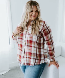 White Birch Aurelia Plaid Top Tops 15 White Birch Aurelia Plaid Top Tops