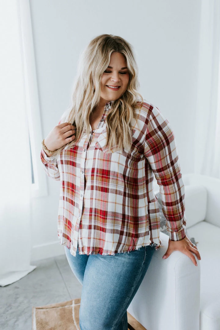 White Birch Aurelia Plaid Top Tops 9 White Birch Aurelia Plaid Top Tops