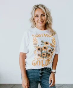 Kissed Apparel Stay Golden Graphic Tee