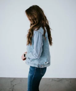 Special A Chandra Distressed Denim Jacket Outerwear